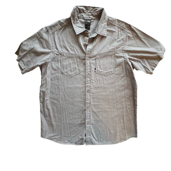 2 North Face Men’s Large Button Up‎ Short Sleeve Shirts Fishing Outdoors Hike - Picture 4 of 16